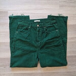 pacsun green corduroy dad jeans